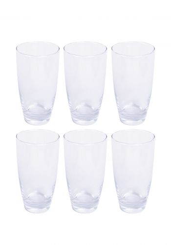 Glass cups اقداح زجاجية 6  قطع 