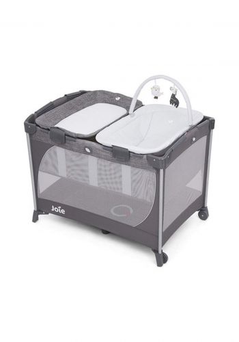 سرير نوم للاطفال 15 كغمJoie Baby P1028FALGR000 Playard Commuter Change and Snooze, Grey