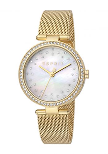 Esprit ES1L199M1035 Watch ساعة نسائية من الستانلس ستيل ذهبية اللون من اسبريت