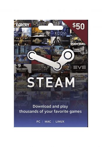 Valve Steam Gift Card 50$