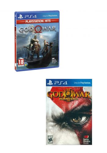 Set of God of War 4 PS4  & God of War 3 PS4  بكج العاب بلاستيشن فور