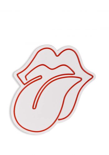  مجسم ضوئي جداري بشكل علامة ذا رولنك ستون  بابعاد : 41*36 سم   The Rolling Stones neon sign