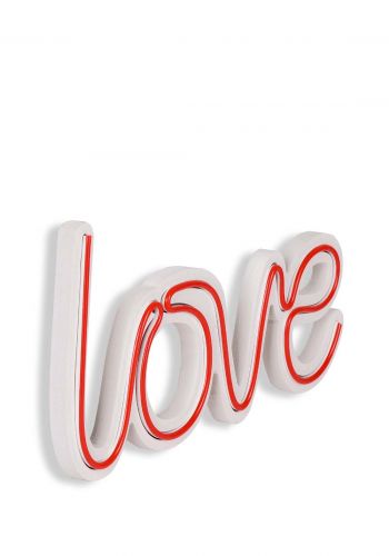  مجسم ضوئي جداري لكلمة حب احمر اللون  بابعاد : 37*19 سم  Love neon sign

