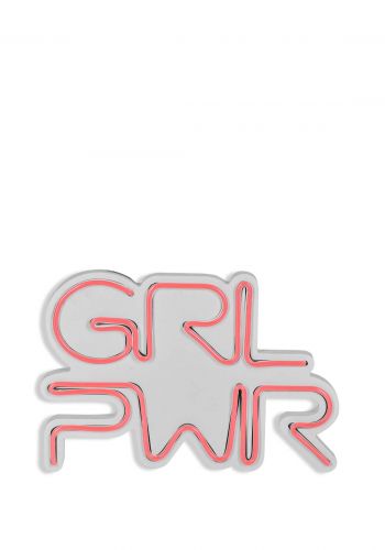 كتابة ضوئية جدارية لجملة قوة الفتيات وردي اللون  بابعاد : 20*29 سم Girl Power neon sign
