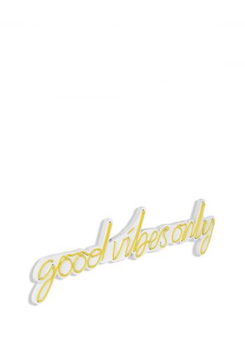  كتابة ضوئية جدارية  لجملة كود فايبز اونلي اصفر اللون  بابعاد :  79*19 سم  Good Vibes Only  neon sign
