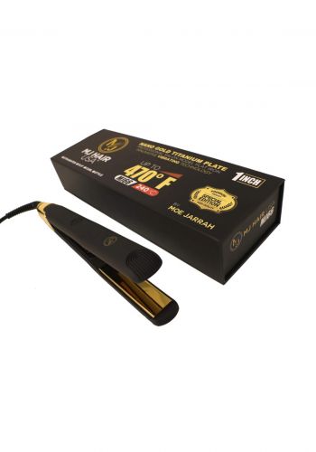 MJ Hair Flat Iron 1inch Nano Gold Titanium Plate مكواة تصفيف الشعر
