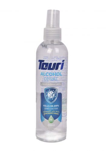 Touri  Alcohol sanitizer and disinfectant-250 ml     سيت معقم ومطهر كحولي12  قطعة