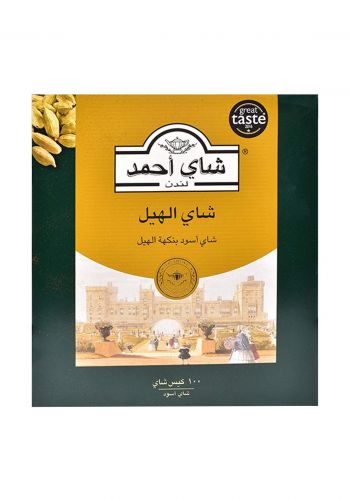 Ahmad Cardamom Tea 100 Teabags  شاي اسود بنكهة الهيل 3 قطع