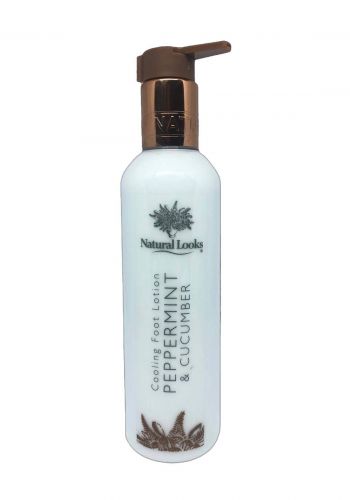 Natural Looks Peppermint and Cucumber Foot Lotion 250 ml لوشن مرطب للقدم
