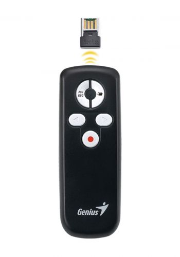 Genius Media Pointer 100 Wireless Presenter - Black مؤشر الوسائط