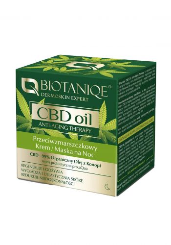 Biotaniqe CBD Oil Anti-Aging Night Cream 50ml كريم ليلي
