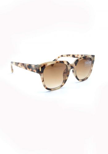 نظارة شمسية نسائية بأطار جلد النمر