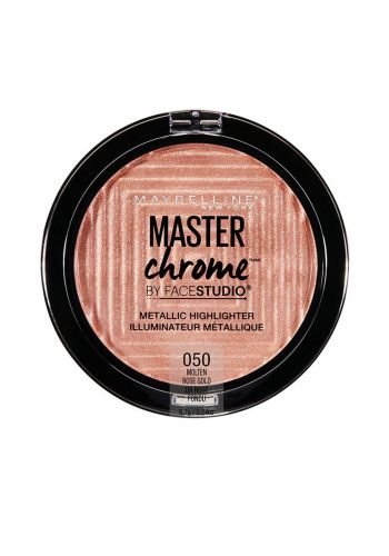 (022-1122)Maybelline Master Chrome Metallic Highlighter No:50  Rose Gold هايلايتر