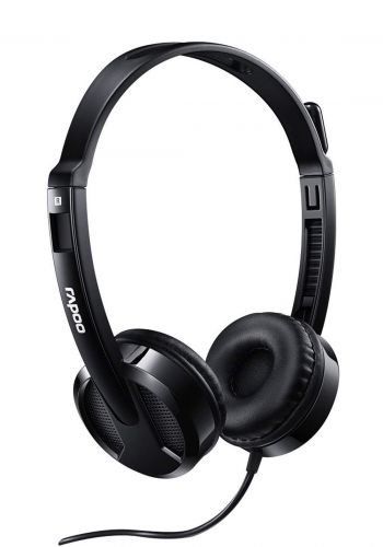 Rapoo H100 Wired stereo Headphone - Black سماعة