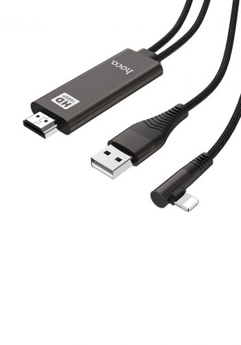Hoco UA14 Lightning to HDMI Cable - Black كابل