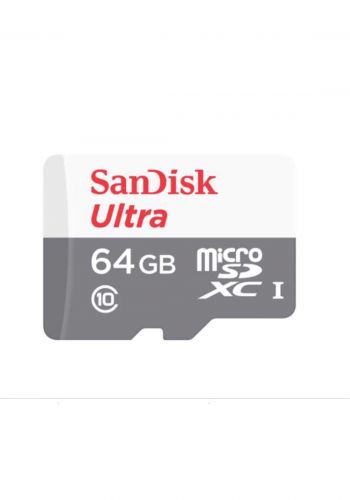 SanDisk Ultra 64GB Class 10 microSDXC With Adapter  بطاقة ذاكرة 