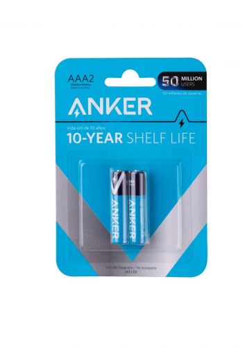 Anker  B1820 Alkaline AAA Long-Lasting Leak-Proof Batteries بطارية