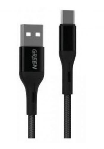 GREEN GNC TYCBK USB-A TO TYPE-C CABLE - Blackكابل تايب سي من كرين 3 متر  
