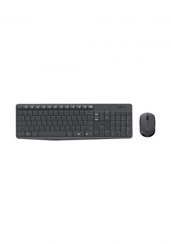 Logitech MK235 Wireless Keyboard and Mouse - Black كيبورد وماوس