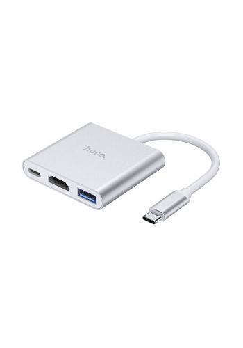 Hoco HB14 Type-C Hub USB3.0 + HDMI + PD - Silver