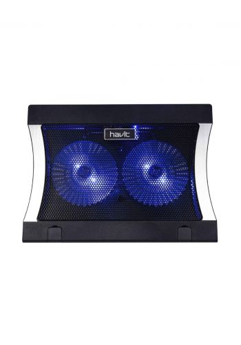 Havit F2051 Laptop Cooling Pad with Power Switch Design and Extra USB Ports - Black مروحة لابتوب