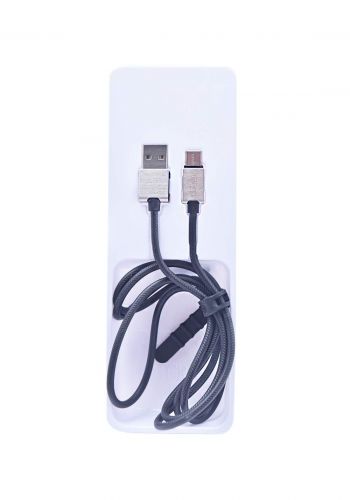 Ezra DC08 USB 2.0 to Type C Data Cable 1.2m  - Black كابل 