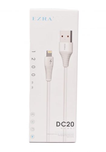 Ezra DC20 USB to Lightning Data Cable - White كابل