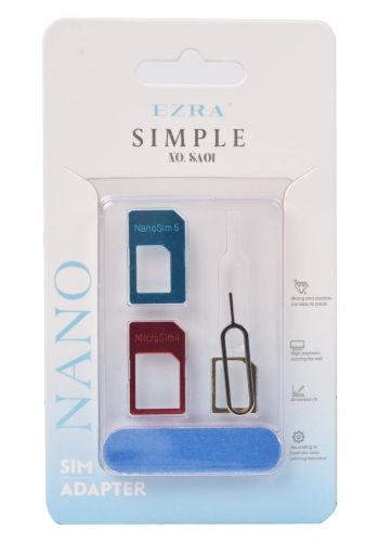 Ezra SA01 Nano Sim Adapter محولة بطاقة