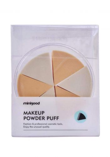 Minigoods Makeup Powder Puff 6pcs اسفنج البودرة