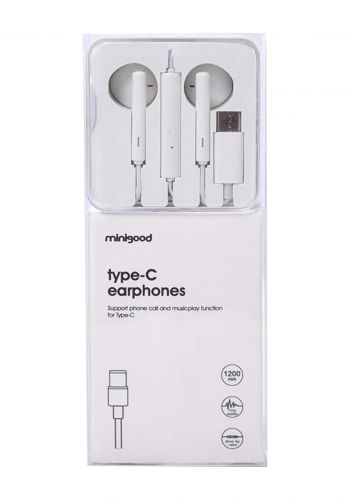 TypeC Earphones - White سماعة