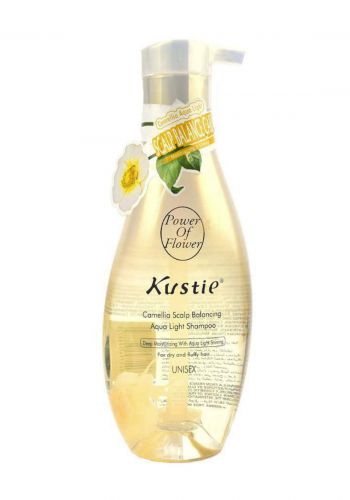 kustie  camellia scalp balancing Aqua light shampoo 500ml شامبو للشعر