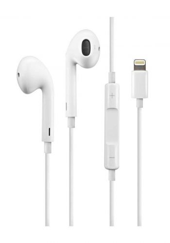 Apple Wired EarPods with Lightning Connector - White سماعة سلكية  من ابل   
