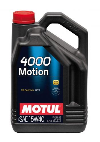 Motul 15w40 4000  Motion Mineral Automotive oil 5L زيت معدني للسيارات  