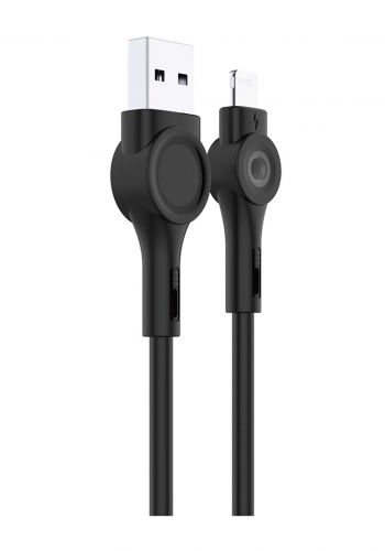 كابل لايتننك 1 متر من موكسوم  Moxom MX-CB82 Lightning Cable 1 m  - Black 
