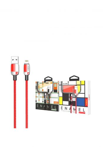 كابل لايتننك 1 متر من موكسوم Moxom MX-CB84 Lightning Cable 1 m  -Red 
