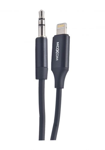 تحويلة لايتننك Moxom MX-AX21 Lightning to 3.5mm Charge Adapter - Black 
