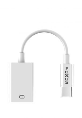 تحويلة+ شاحن تايب سي Moxom MX-AX24 Otg Type-C to USB Adapter - White
