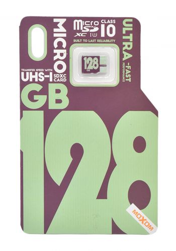 بطاقة ذاكرة  Moxom Memory SD Card128GB - Green