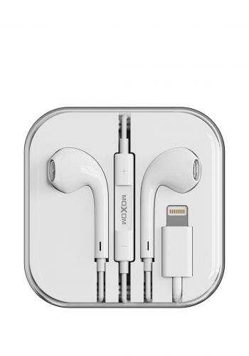 سماعة سلكية Moxom MX-EP49 Wired Stereo Earphones 1.2m  - White
