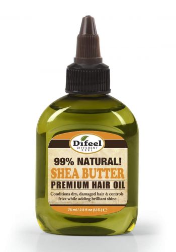 Difeel SH10_SHE25 Premium Natural Hair Shea Butter Oil 75ml زيت زبدة الشيا للشعر