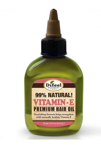 Difeel SH10_VIT25 Premium Natural Hair Sweet vitamin E  Oil 75ml E زيت  فيتامين   