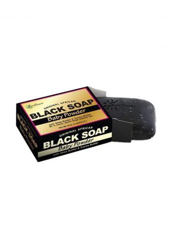 Difeel SS11-BAB50 Original African Black Soap  Baby Powder 141g صابونة الفحم