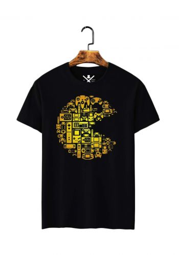 تيشيرت رجالي Pac Man نصف كم