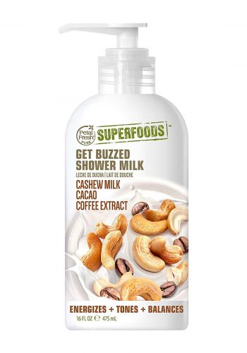 غسول جسم بحليب الكاجو ، الكاكاو و القهوة 475 مل من بيتال فريش Petal Fresh Shower Milk