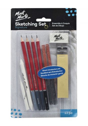 Mont Marte Signature Sketching Set 13 Pcs أقلام رصاص