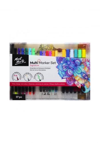 Mont Marte Signature Marker Set 37pc- اقلام تلوين 37 لون
