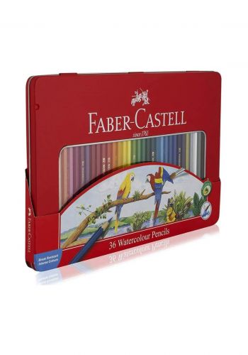 Faber Castell 36 Water Pencil Color with Iron Box أقلام تلوين مائية 36 لون