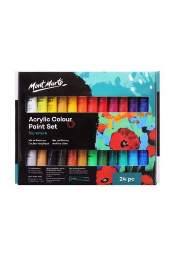 Mont Marte Acrylic Paint Set 24 Pcs x 36 ml  مجموعة الوان أكريليك