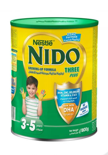 Nestle Nido Three Plus حليب نيدو تركيبة النمو للأطفال الصغار 3-5 سنوات 1800 غم