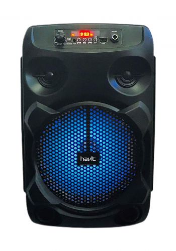 Havit SF104BT Bluetooth 5.0 Portable LED Light 8 inch Speaker - Black سبيكر